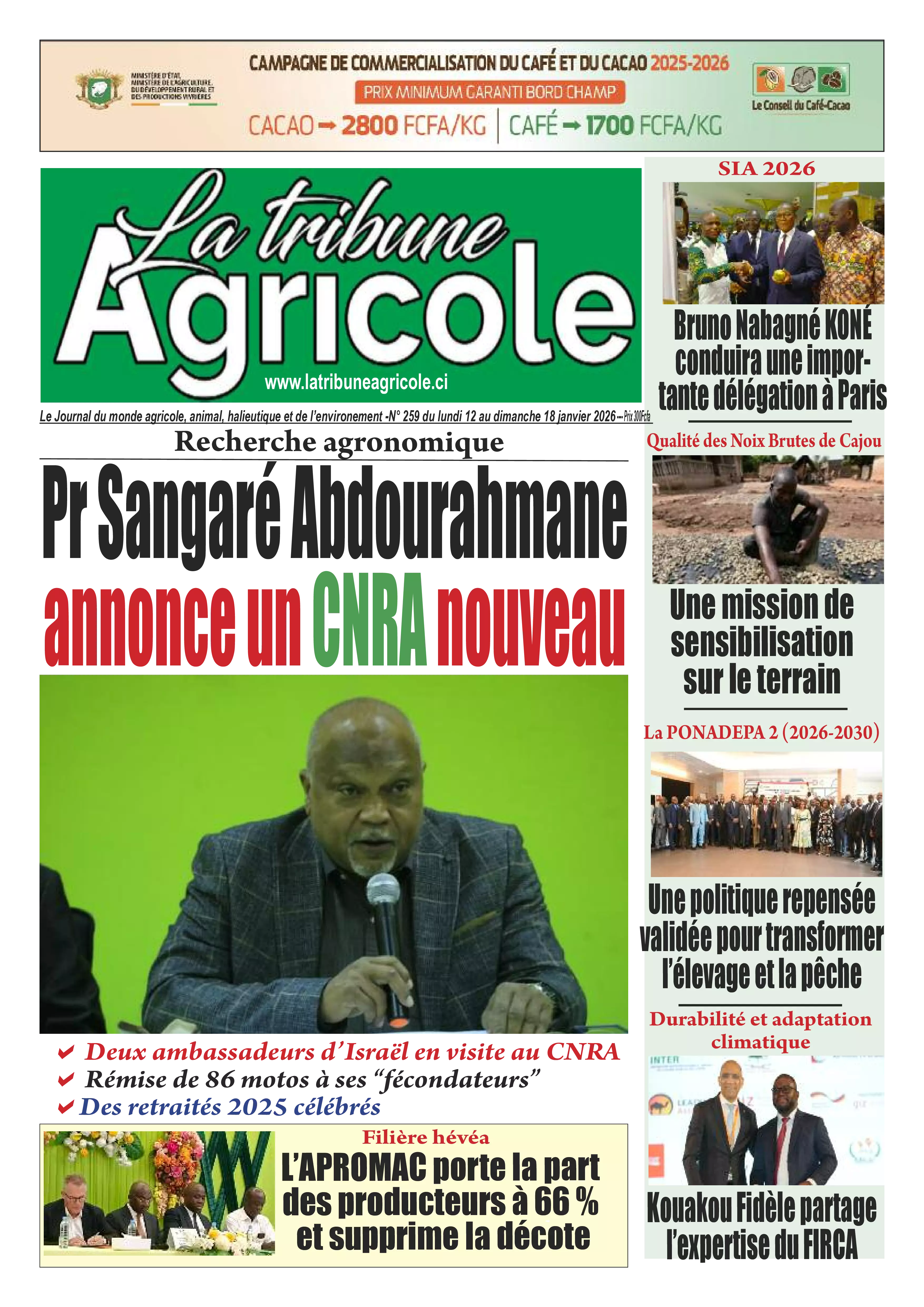 LA TRIBUNE AGRICOLE N° 259