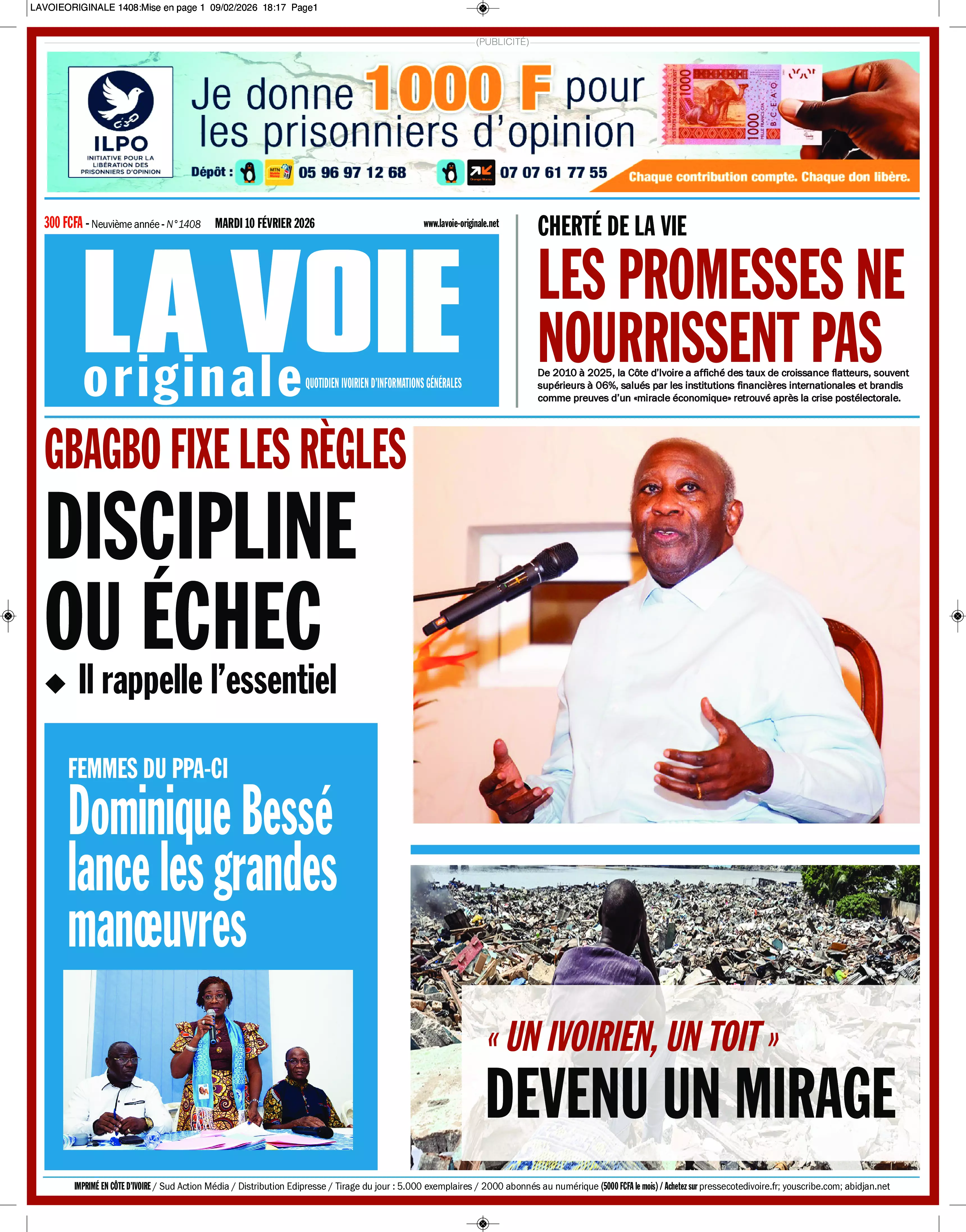 LA VOIE ORIGINALE N° 1408