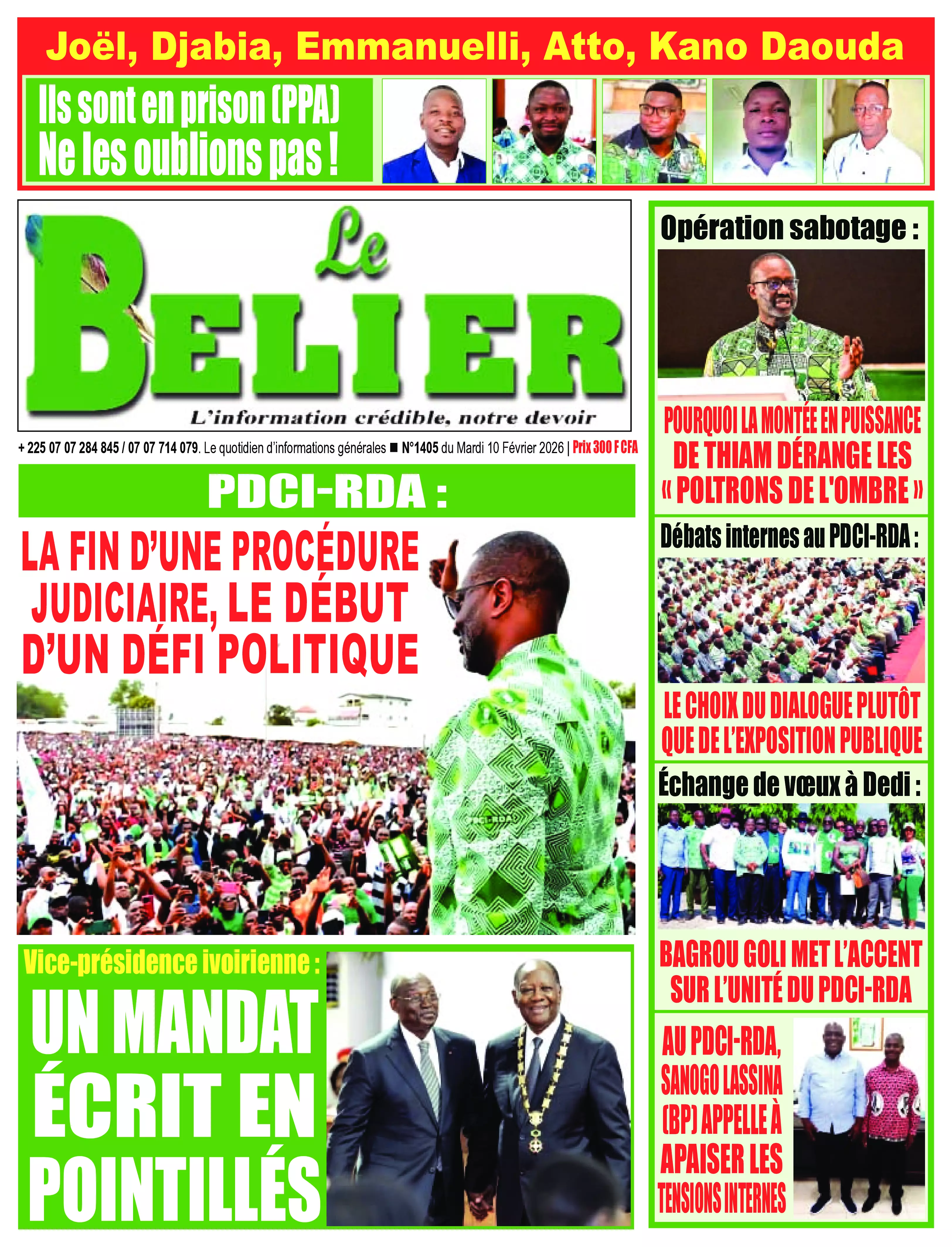LE BELIER N° 1405