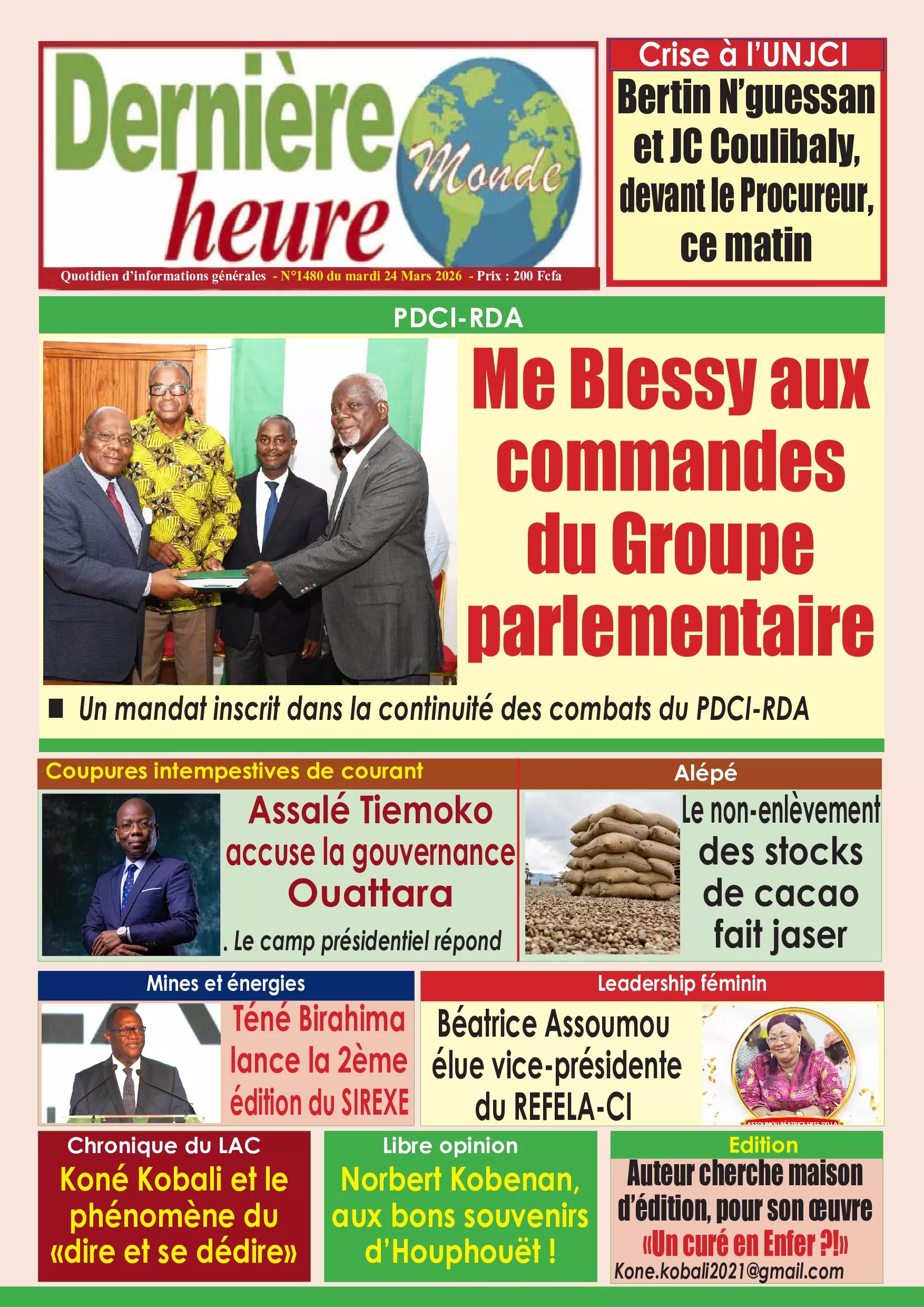 DERNIERE HEURE N° 1480