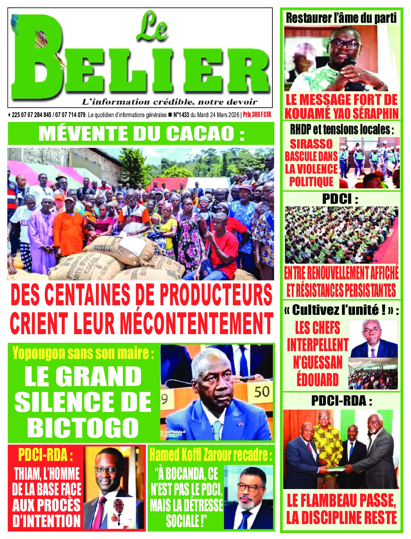 LE BELIER N° 1433