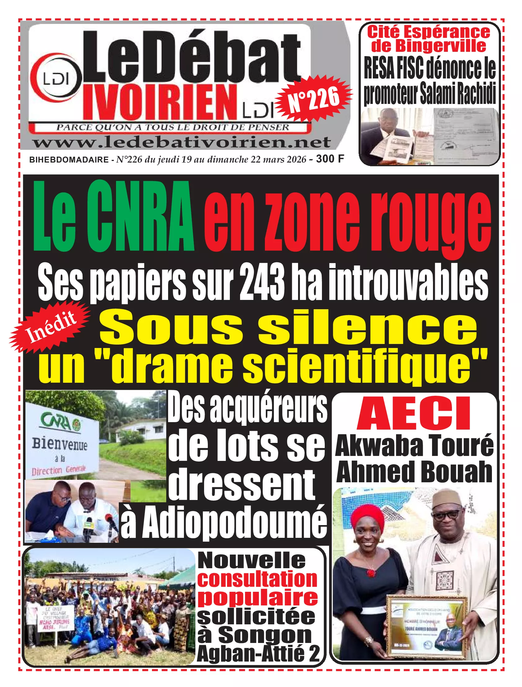 LE DEBAT IVOIRIEN N° 226