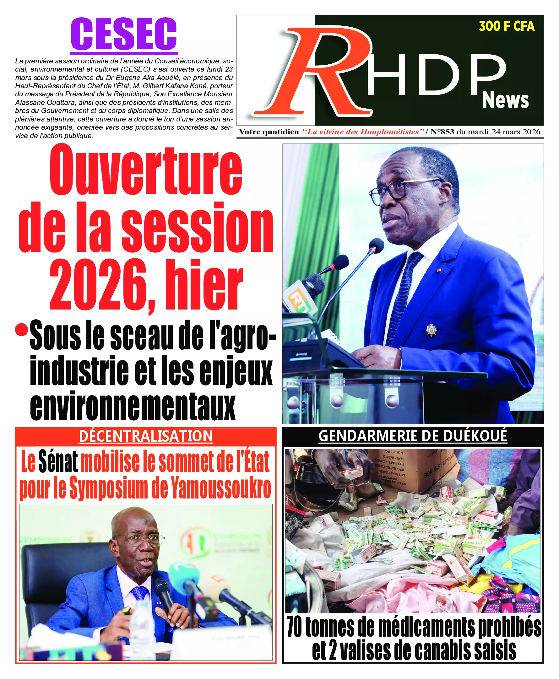 RHDPNEWS N° 853