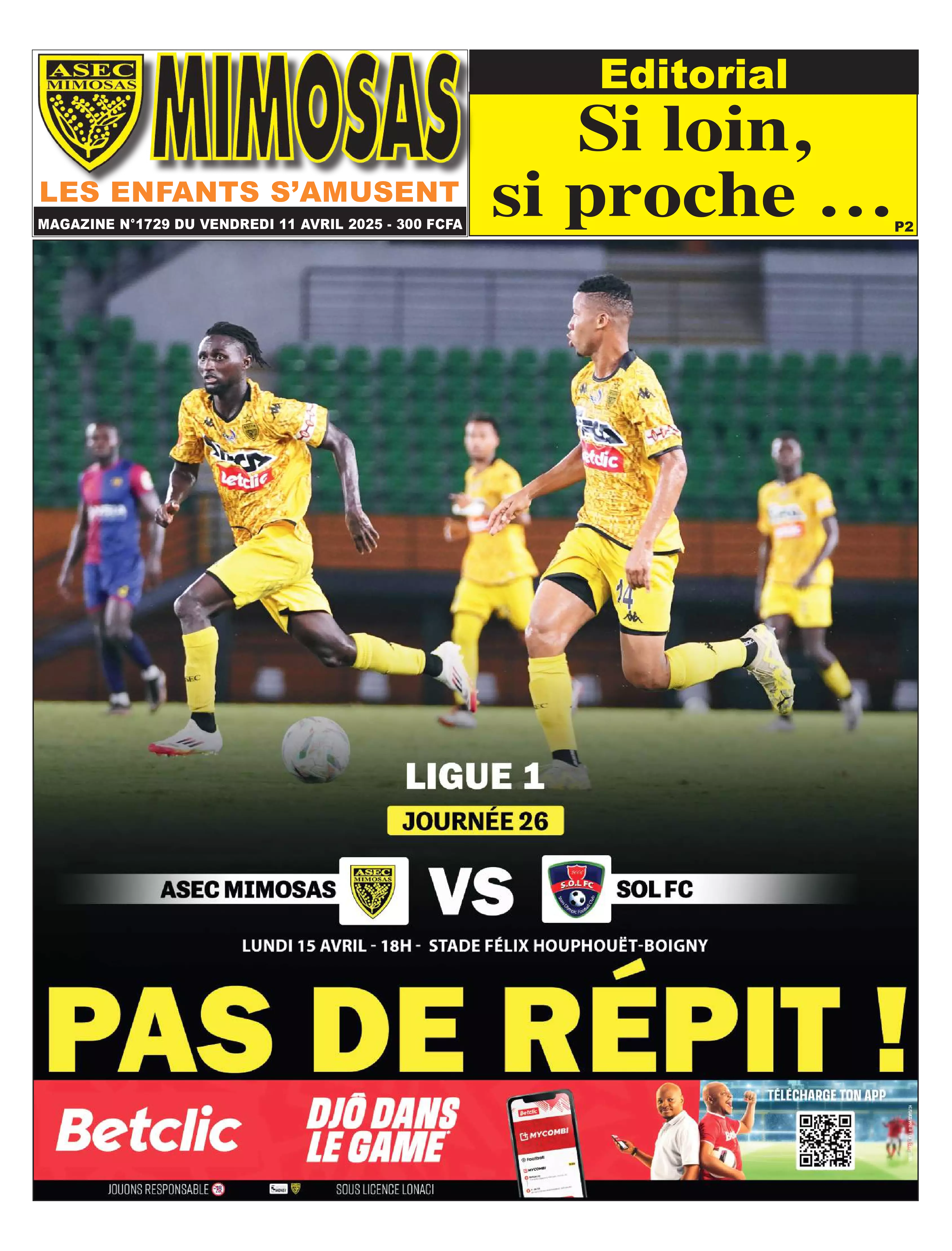 ASEC MIMOSAS N° 1730