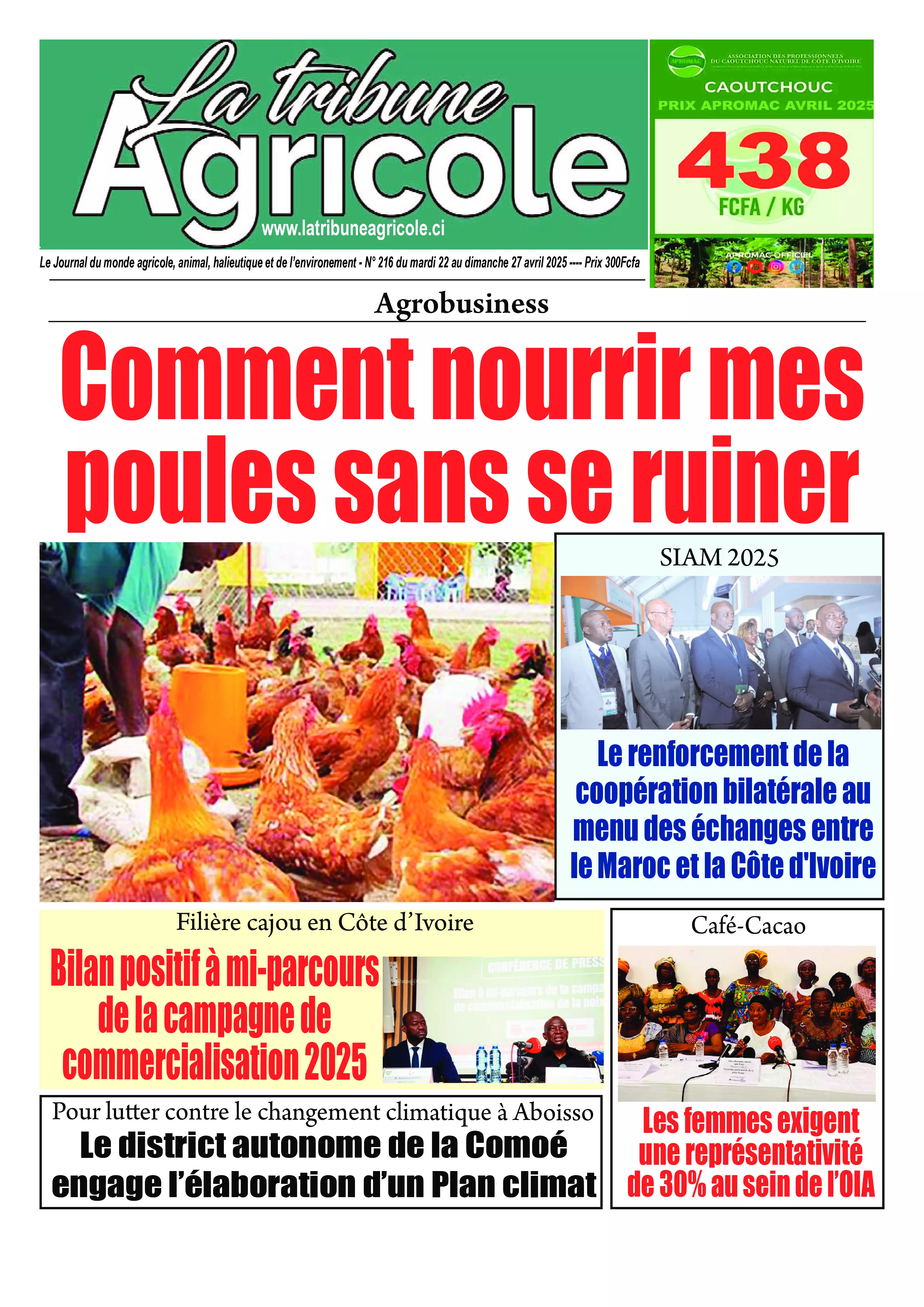 LA TRIBUNE AGRICOLE N° 216